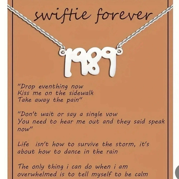 1989 Album Necklace. New - Picture 1 of 4